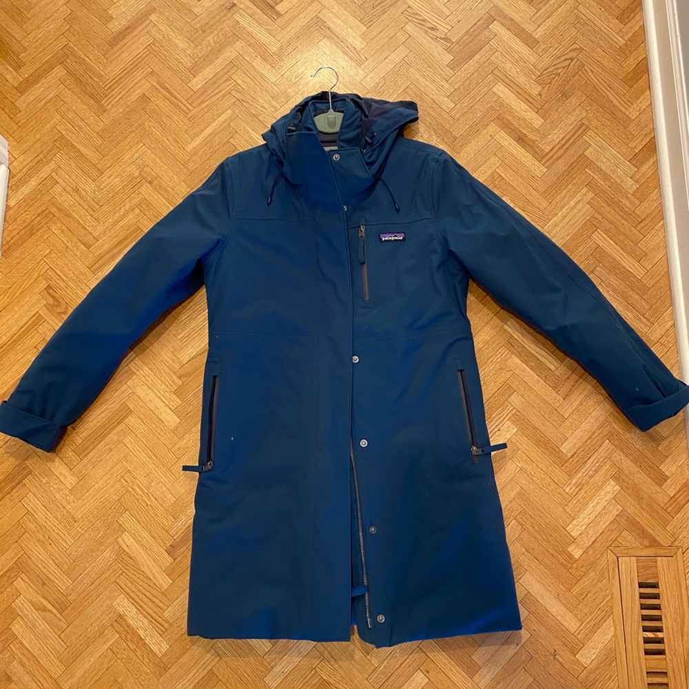 Patagonia waterproof parka.